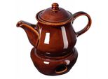 Teiera Kadax "Olympia"", Bollitore In Ceramica Con Scaldavivande, A Mantenimento Del Calore, 1 Litro"