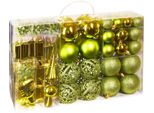 Brubaker Set Di 101 Pezzi Di Baubles Natalizi Con Topper Per Albero Decorazioni Per Albero Di Natale Verde Chiaro Decorazioni Per Albero Di Natale Verdi