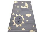 Tappeto Bcf Flash Sky 4001 - Cielo, Stelle Grigio Grigio 200X300 Cm
