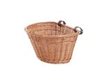 Cestino Per Bicicletta, Cestino Per Bicicletta, Cestino Per Bicicletta Retrò, Cestino In Vimini Stile Vintage Con Cinghia In Similcuoio 35 Cm, Portabiciclette In Vimini (35X30H)