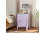 Comodino 'Inari' Con Maniglia A Sinistra In Acciaio 57 X 40 X 30 Cm Viola