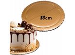 Cake Topper Rotondo Spesso Dorato 30Cm Cake Topper Rigido