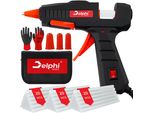 Delphi Pistola Per Colla A Caldo 100W Con 60Pcs Stick Di Colla A Caldo 7Mm, Pistola Per Colla Per Riparazioni Fai Da Te A Casa Set Di Pistole Per Colla Con Custodia E Protezione Per Le Dita