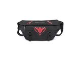 Marsupio Marsupio Con Cerniera 6 Tasche Per Viaggio Cellulare Campeggio Escursioni Fitness Tracolla Regolabile Poliestere Nero 33 Cm X 7 Cm X 18 Cm (Nero)