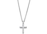 Lotus LS2217/1/2 Collana Da Uomo A Croce In Acciaio Inox Argento 50 Cm