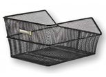 Basil 11177 Cestino Posteriore Cento S 31,5X21,5X17Cm, A Maglie Strette, Nero