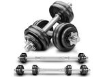Re:Sport® Set Di Manubri In Ghisa Da 15 Kg Set Di Bilancieri Set Di Piastre Per Pesi Manubri