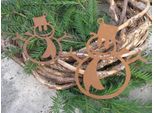 Nobile Decorazione Per Albero Di Natale In Ruggine, Pupazzo Di Neve Moderno, 3 Misure Appendiabiti Per Albero Di Natale - Medio