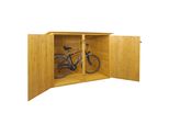 Garage Per 1 Bicicletta HWC-H60, Box Per Biciclette, Mvg Con Serratura 152X184X98Cm ~ Marrone