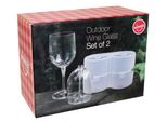 Winkee - 2 Bicchieri Da Vino Da Portare Con Sé I Elegante Vino Da Portare Con Sé I Circa 320 Ml I Accessorio Da Festa Con Pratica Scatola