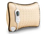 Sinnlein Cuscino Riscaldante Elettrico Beige Con Imbottitura 100W Per Schiena Spalla Collo | Cuscino Riscaldante Con 3 Impostazioni Di Temperatura E Spegnimento Automatico