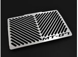 Copriradiatore Zieger Compatibile Con Yamaha MT-07 Design Logo Argento
