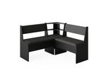 Vicco Panca Ad Angolo Roman, 120 X 120 Cm, Nero