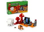 Lego Minecraft Ambush At The Nether Portal, Gioco Nell'aldilà Per Bambini Con Scene Di Battaglia E Figure Leggendarie, Tra Cui Ghast, Regalo Per Ragazzi E Ragazze Gamer Dagli 8 Anni In Su 21255