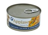 Applaws Dog Cibo Umido In Lattina Con Pollo, Salmone E Verdure 156 G (Quantità: 12 Per Unità D')