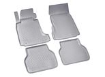 Tappetini In Gomma 3D Per Bmw Serie 5 E39 Limo Touring | Bj 1995-2004 | Grigio Con Bordo