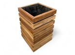 Fioriera In Legno - Fioriera Da Balcone - Doghe In Legno - 40 Cm