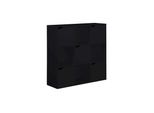 Rebecca Mobili Kachnar Libreria 90X90X30 Truciolare Nero Moderno