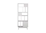Rebecca Mobili Libreria Mawar 187X70X29,5 Legno Truciolare Bianco Moderno