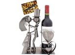 Brubaker Portabottiglie Matrimonio Coppia - Portabottiglie In Metallo Con Biglietto D'auguri Per Regalo Vino