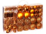 Brubaker Set Di 101 Pezzi Di Baubles Natalizi Con Topper Per Albero Decorazioni Per Albero Di Natale Arancione Decorazioni Per Albero Di Natale