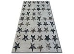 Tappeto Lisboa 27219/975 Stelle Stelline Marrone Marrone 80X150 Cm