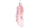 Brubaker Tacco Alto Rosa Bianco - Guaina Natalizia In Vetro Dipinta A Mano - Decorazione Per Albero Di Natale Figurine Divertente Decorazione Pendente Albero - 9 Cm
