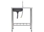 Vidaxl Lavello Da Campeggio Con Rubinetto In Acciaio Inox