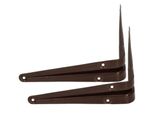 Kotarbau® Set Di 2 Mensole 225X200 Mm Mensole Per Montaggio A Muro Marrone