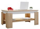 Tavolino & Tavolino Rolas Sonoma Rovere / Bianco A. 41 X L. 90 X P. 53Cm