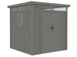 Casetta Da Giardino In Metallo Rojaplast Anna B 211 X 211 Cm Grigio