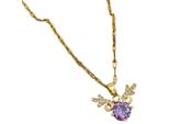 Collana SI-21671 - Oro/Viola KP21671