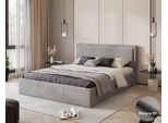 Gutto Letto Imbottito 120X200 Grigio Velluto Grigio Chiaro Velluto Con Contenitore E Contenitore