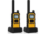 Retevis RB648 Plus Walkie Talkie Con Lunga Portata, Radio Impermeabile IP67, 2000Mah Tipo C, Doppio Ptt, Promemoria A Vibrazione