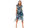 Infinite You Donna Floral Grisaramurs A308 Navy Xl