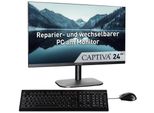 CAPTIVA All-in-One PC All-In-One Power Starter I85-054, schwarz, ohne Betriebssystem, 16 GB RAM 500 GB SSD, Computer
