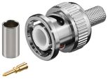 Goobay Bnc Crimpstecker FüR Rg 59/U Kabel Mit Goldpin (Bulk)