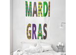 Abakuhaus Arazzo E Copriletto Di Carnevale, Letters Lily In Morbido Tessuto Microfibra Lavabile Senza Scolorimento Stampa Digitale, 140 X 230 Cm, Verde Giallo Viola