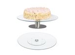 Relaxdays Set Di 2 Piatti Da Torta Girevoli