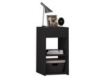 Comodino Sledo Nero A. 65 X L. 35 X P. 35 Cm