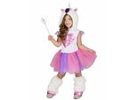 Costume Da Principessa Unicorno Per Bambina Bianco-Rosa-Viola - 110/116