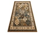 Tappeto Di Lana Polonia Samari Ornamento Jadeit Maro Marrone 200X300 Cm