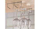 34,5X22,2X16,1 Cm Binario Per Vetro | Portabicchieri A Parete | 2 File Di Binari Per Bar | Portabicchieri Per Champagne | Portabicchieri Per Vino A Soffitto | Portabicchieri Per Vino | Portabicchieri Per Casa, Bar, Caffè