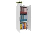 Armadio Ufficio Ulas Bianco A. 108 X L. 49 X P. 34 Cm