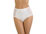 Vivisence Mutandine A Vita Alta Da Donna, Mutandine Classiche A Rete 4014, Bianco, 3Xl