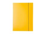 Cartella Esselte A4 253, Triplice, Cartone Lucido, Elastico Verticale, Giallo, 10 Pz