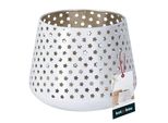 Kotarbau® Lanterna Stelle Metallo Bianco ⌀ 8 Cm Altezza 9 Cm Acciaio Traforato Porta Tealight Lanterne Decorazione Da Tavolo Porta Tealight Grande Tealights Metallo Decorazione Natalizia