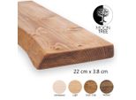 Moontree | Mensola Da Parete In Legno Rustico Aksel, 150Cmx22Cmx3,8Cm, Rovere Scuro | Mensola Da Appendere, Mensola Da Parete In Legno Per Soggiorno