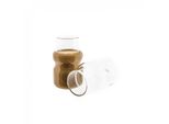 Mulex 4 Pz. Set Di Bicchieri Wave Style Trasparenti Resistenti Al Calore Per Bevande Calde E Fredde