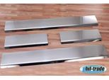 Acciaio Inox Battitacco Opaco Per Opel Astra H Bisello 4/5 Porte 2004-2010